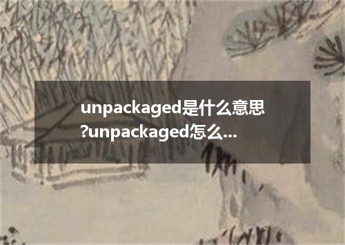 unpackaged是什么意思?unpackaged怎么发音?unpackaged的解释和用法