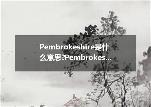 Pembrokeshire是什么意思?Pembrokeshire怎么发音?Pembrokeshire的解释和用法