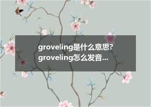 groveling是什么意思?groveling怎么发音?groveling的解释和用法