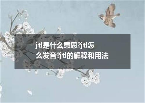 jtl是什么意思?jtl怎么发音?jtl的解释和用法