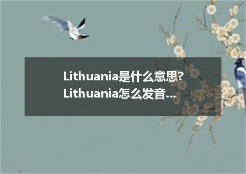 Lithuania是什么意思?Lithuania怎么发音?Lithuania的解释和用法