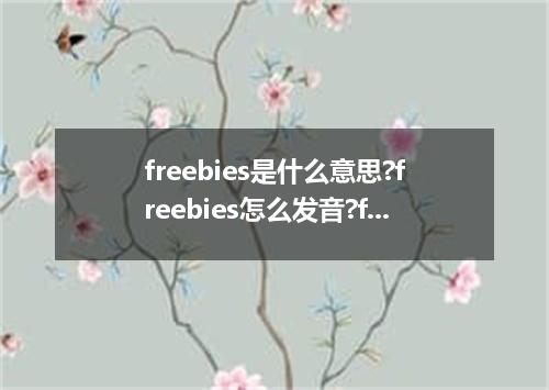 freebies是什么意思?freebies怎么发音?freebies的解释和用法