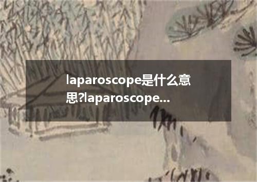 laparoscope是什么意思?laparoscope怎么发音?laparoscope的解释和用法