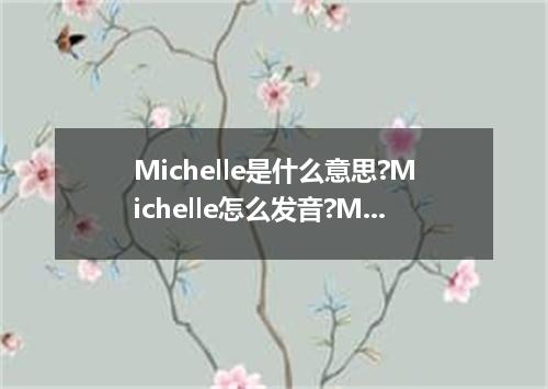 Michelle是什么意思?Michelle怎么发音?Michelle的解释和用法
