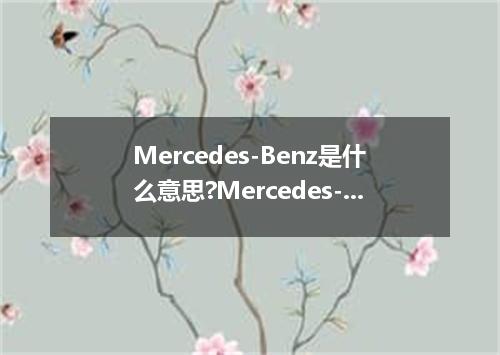 Mercedes-Benz是什么意思?Mercedes-Benz怎么发音?Mercedes-Benz的解释和用法