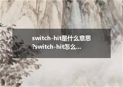 switch-hit是什么意思?switch-hit怎么发音?switch-hit的解释和用法