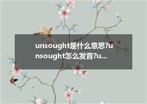 unsought是什么意思?unsought怎么发音?unsought的解释和用法