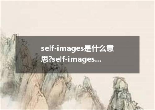 self-images是什么意思?self-images怎么发音?self-images的解释和用法