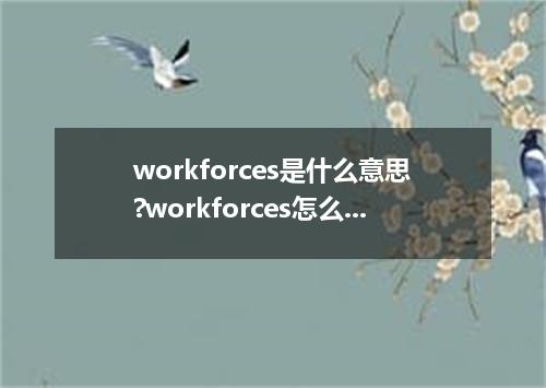 workforces是什么意思?workforces怎么发音?workforces的解释和用法