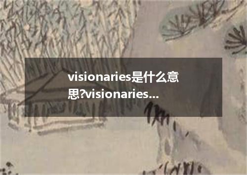 visionaries是什么意思?visionaries怎么发音?visionaries的解释和用法