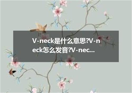 V-neck是什么意思?V-neck怎么发音?V-neck的解释和用法
