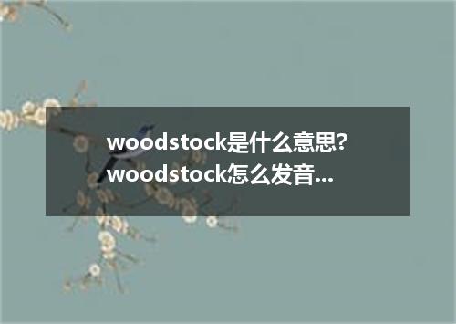 woodstock是什么意思?woodstock怎么发音?woodstock的解释和用法