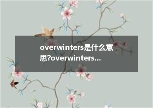 overwinters是什么意思?overwinters怎么发音?overwinters的解释和用法