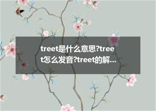 treet是什么意思?treet怎么发音?treet的解释和用法