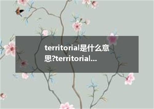 territorial是什么意思?territorial怎么发音?territorial的解释和用法