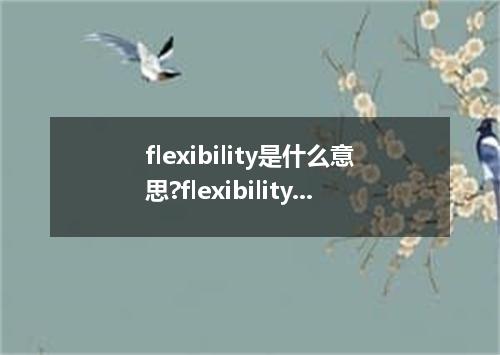 flexibility是什么意思?flexibility怎么发音?flexibility的解释和用法