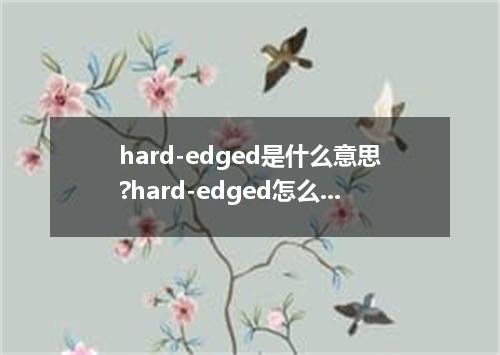 hard-edged是什么意思?hard-edged怎么发音?hard-edged的解释和用法