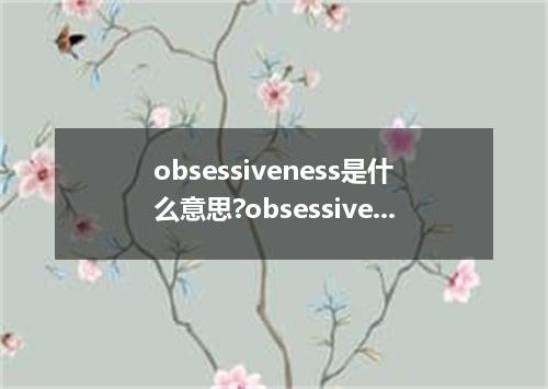 obsessiveness是什么意思?obsessiveness怎么发音?obsessiveness的解释和用法