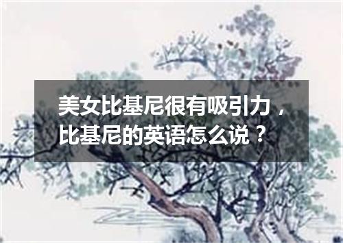 美女比基尼很有吸引力，比基尼的英语怎么说？