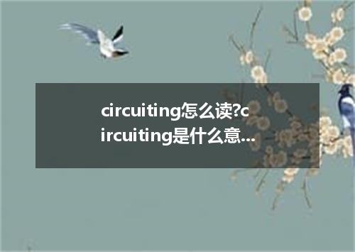 circuiting怎么读?circuiting是什么意思_circuiting的用法