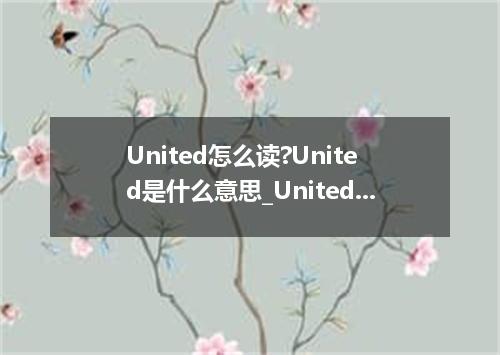 United怎么读?United是什么意思_United的用法
