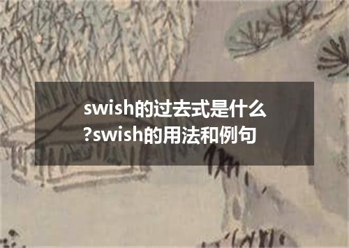 swish的过去式是什么?swish的用法和例句