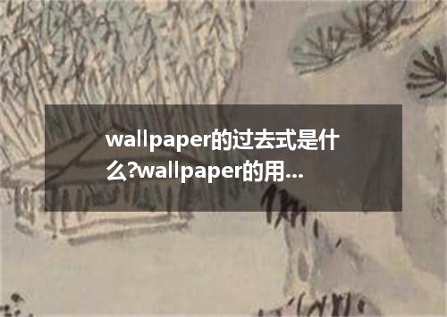 wallpaper的过去式是什么?wallpaper的用法和例句