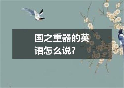 国之重器的英语怎么说?