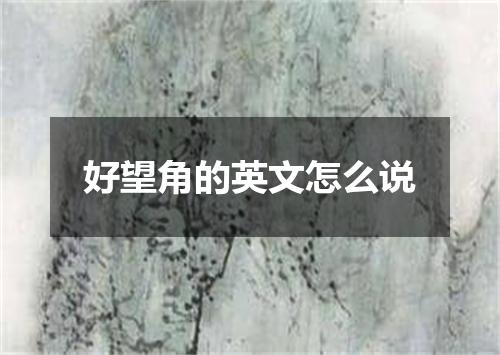 好望角的英文怎么说