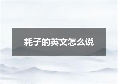 耗子的英文怎么说