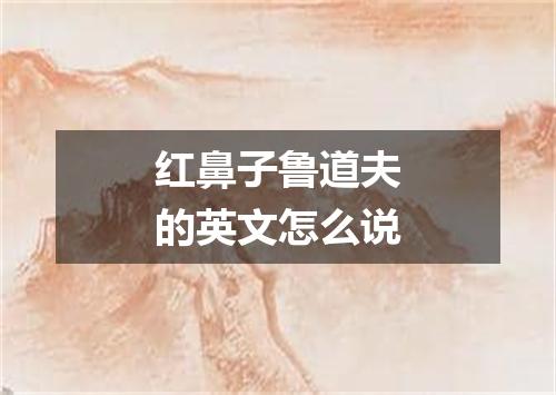 红鼻子鲁道夫的英文怎么说