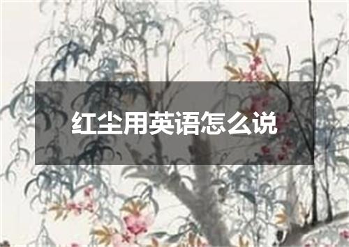 红尘用英语怎么说