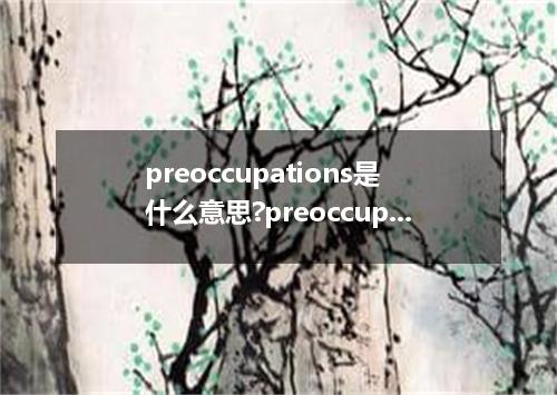 preoccupations是什么意思?preoccupations怎么发音?preoccupations的解释和用法