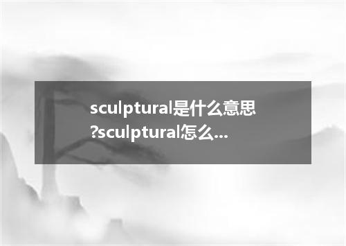 sculptural是什么意思?sculptural怎么发音?sculptural的解释和用法