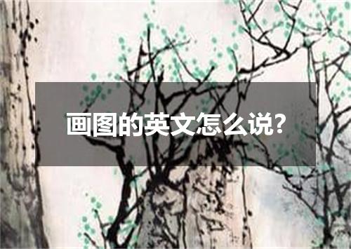 画图的英文怎么说?