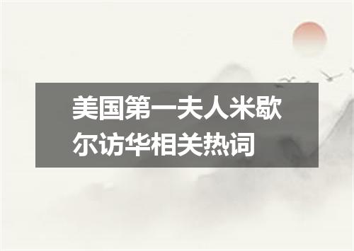 美国第一夫人米歇尔访华相关热词