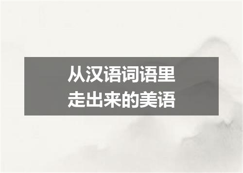 从汉语词语里走出来的美语