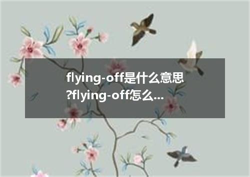 flying-off是什么意思?flying-off怎么发音?flying-off的解释和用法