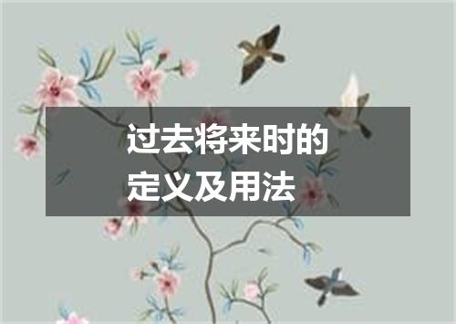 过去将来时的定义及用法