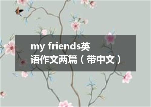 my friends英语作文两篇(带中文)