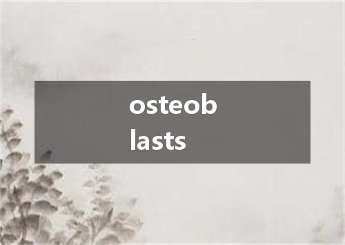 osteoblasts是什么意思