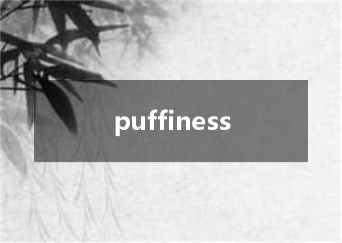 puffiness是什么意思