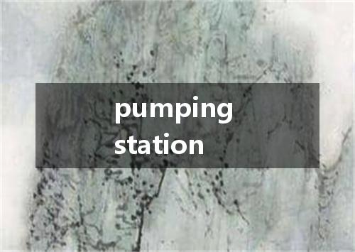 pumping station是什么意思
