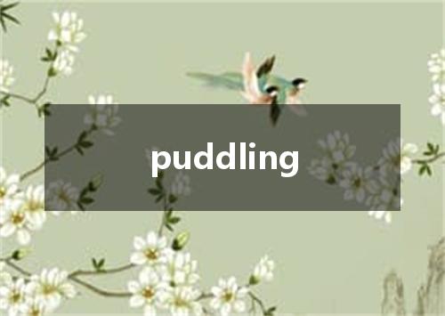 puddling是什么意思