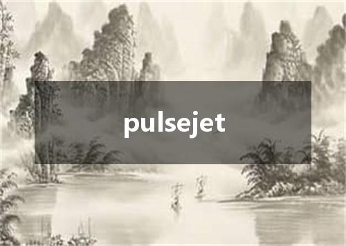 pulsejet是什么意思