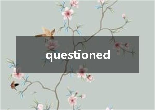 questioned是什么意思