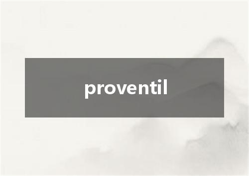 proventil是什么意思