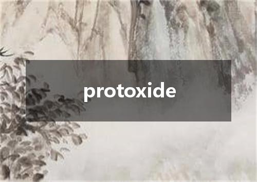 protoxide是什么意思