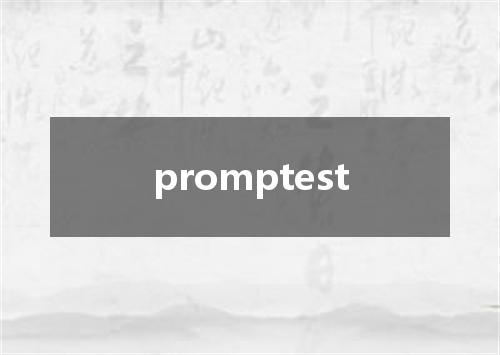 promptest是什么意思