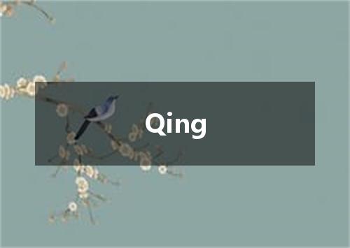 Qing是什么意思